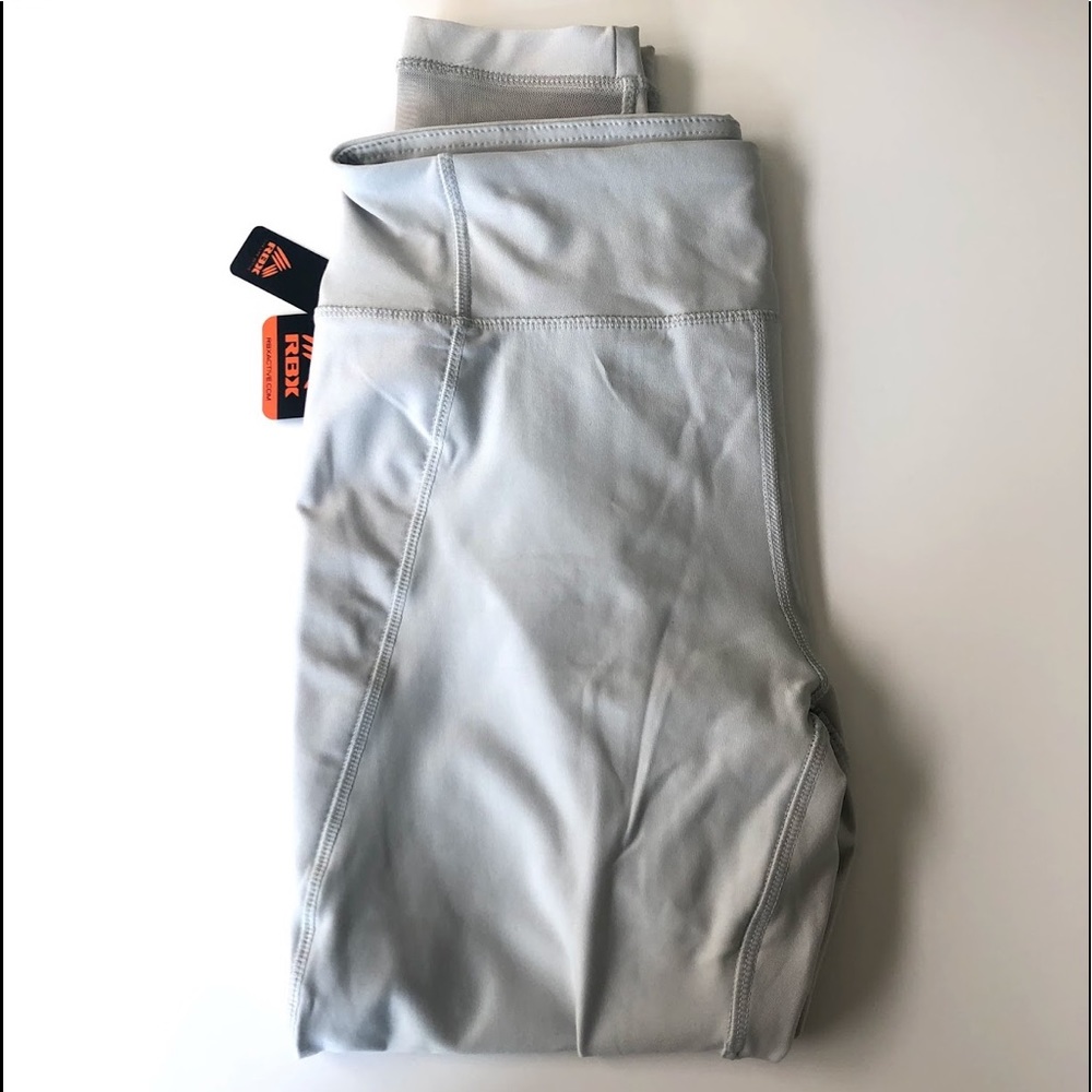 RBX Gray Silver Ombre 7/8 ankle length high rise leggings X-Large